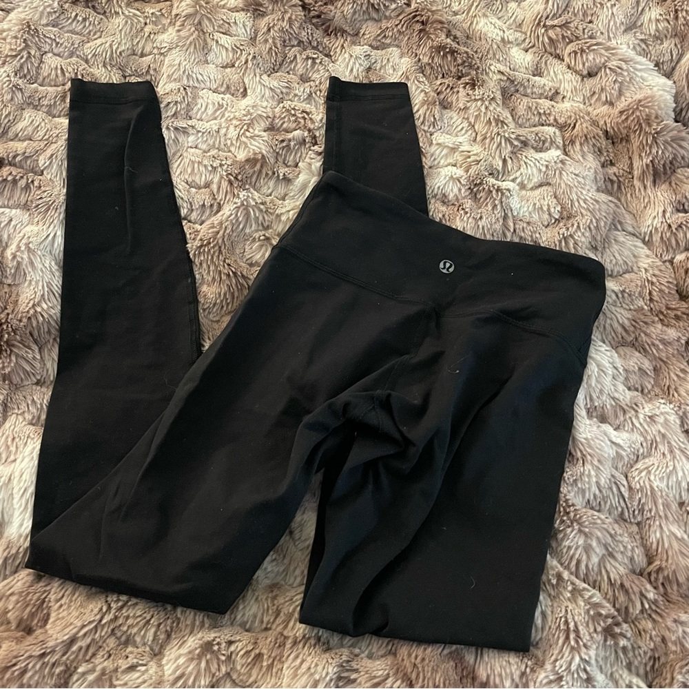Lululemon wunder under full length black leggings